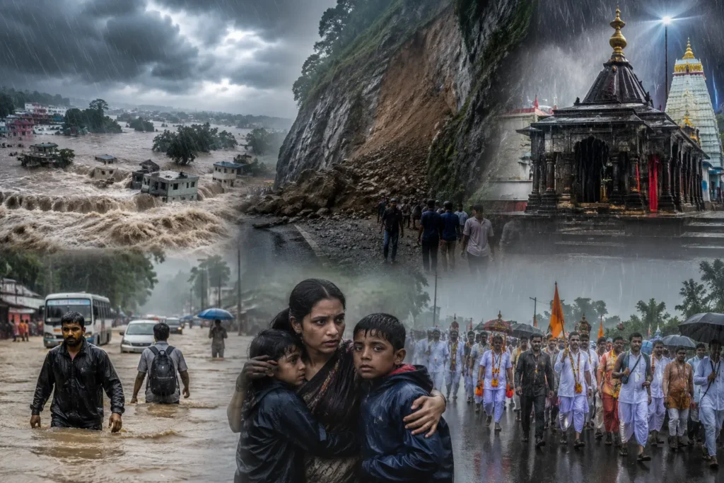 महाराष्ट्रात अतिवृष्टीचे संकट: नाशिक जिल्ह्यात ४८ तास महत्त्वाचे, शाळांना सुट्टी आणि देवस्थानं बंद